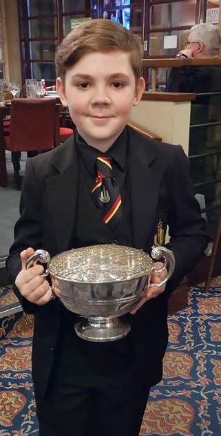 Silverware for the band at Dewsbury Contest