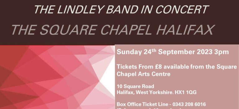 Afternoon Concert, the Square Chapel Halifax, Sunday 24th September